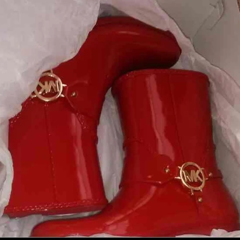 Michael Kors MK rain boots sz 8
